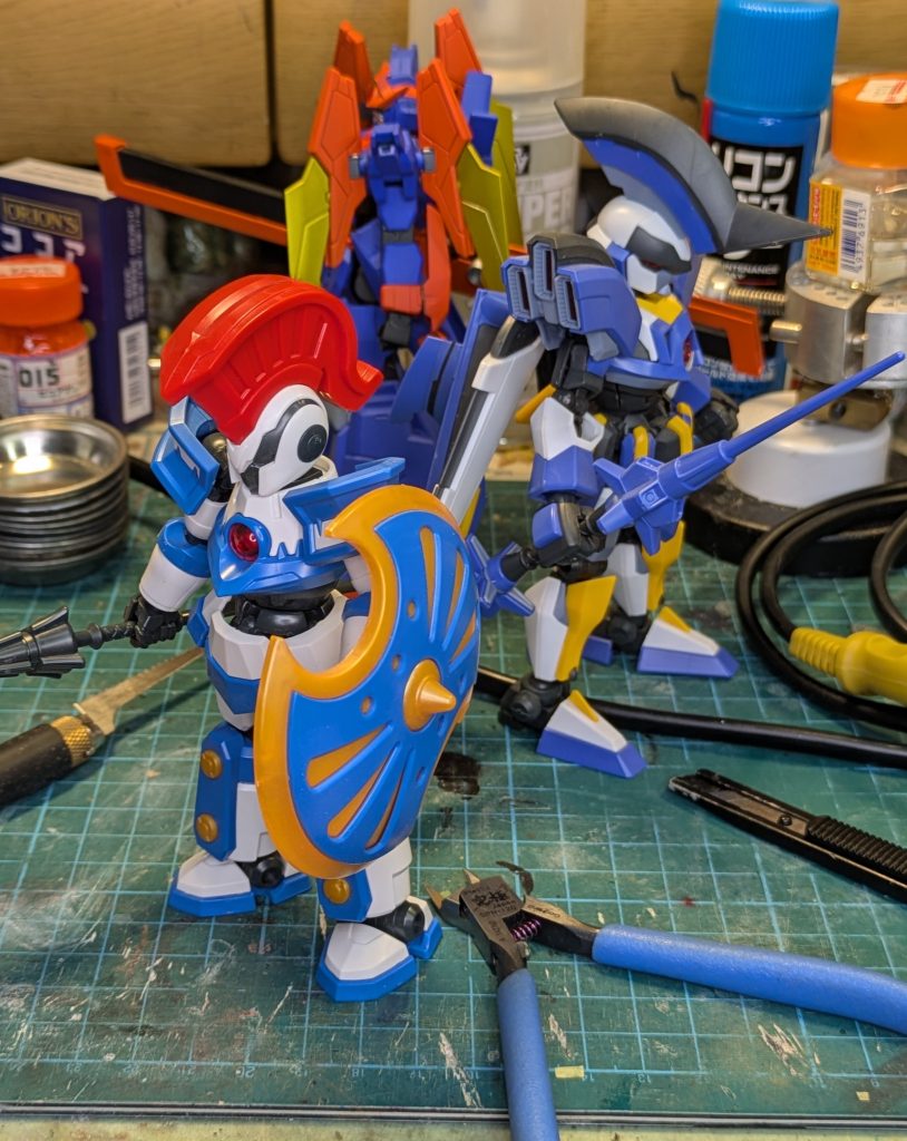 ダンボール戦機BOOSTパッケージイラスト風に ゴクオーくん完全版記念にココアシガレットをこっそりと。ビームエフェクトを外せるからしっかり再現。元ネタはダンボール戦機BOOST(ブースト)に登場する山野バンの幻の愛機、イプシロンですキット提供 Ryouiさん 本当ありがとうございます!!