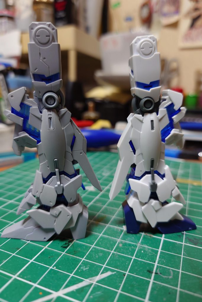 スジボリなど追加して、つま先も延長してシャープな印象にしてみました