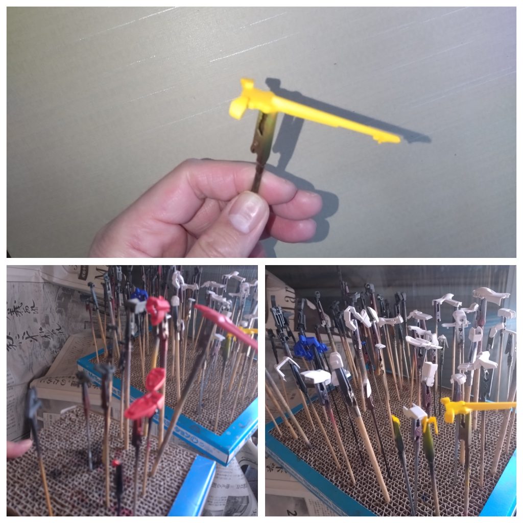 パーツ研磨後の直塗りです。