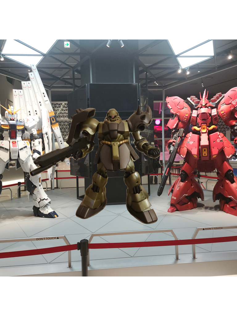 調子に乗って天パと総帥の間に立つ量産機の図!やめるんだギラ・ドーガくん!そいつらの間に入るのは自殺行為だ!分をわきまえるんだ!!