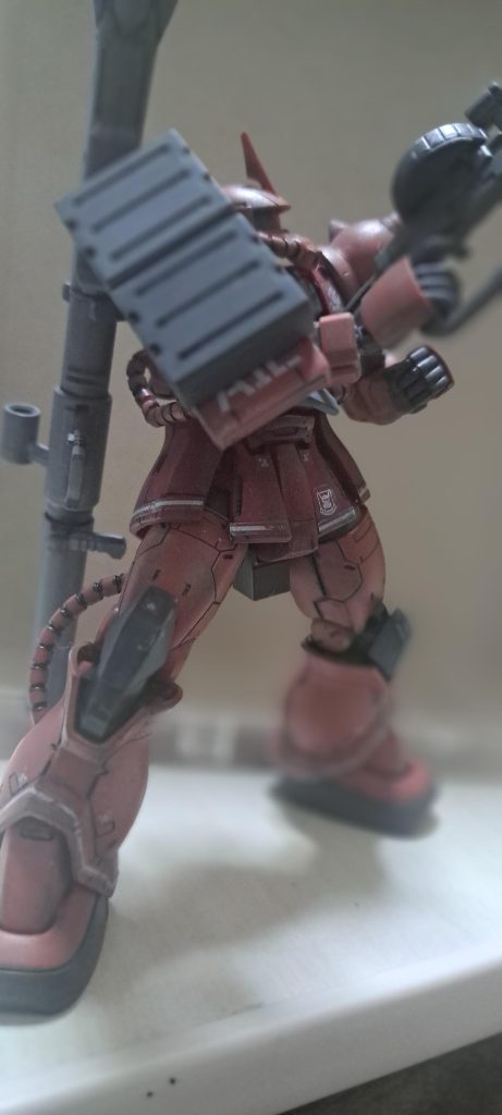 なかなかうまく汚せません。