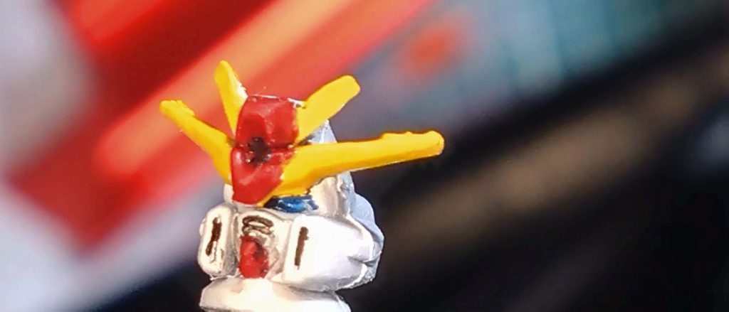 顔も頑張って塗装！