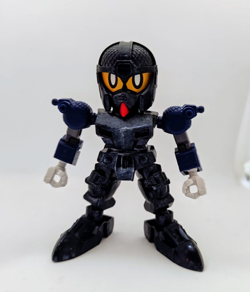 軽装態。ガンダムマーカーのメタリックダークブルーで塗装しました。