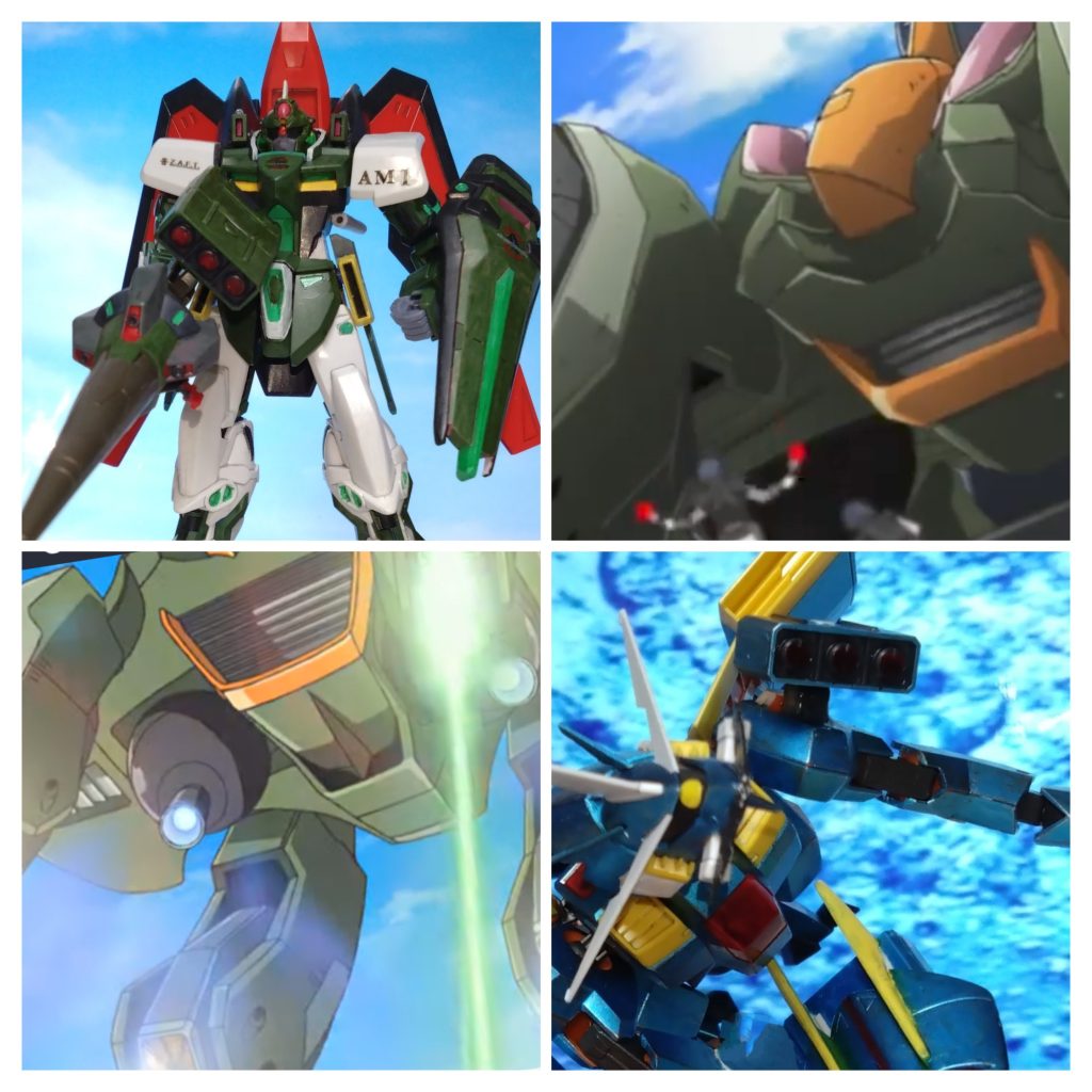 「こちらエリッサ！皆さん、遅れてすみません！！」 大気圏突入を行ったザフトレイが合流し、戦闘に参加。エリッサにとって初めての重力下での空中戦。ウィンダムもまさかの増援に苦戦を強いられる。 そんな中、連合も増援を送り込む。 『ザムザザー、発進せよ』 敵艦からまさかのMA『ザムザザー』が現れた。MAが現れたことをメモリーはすぐさまジャルドやエリッサに伝える。 『連合艦から大型MAが現れました！ミネルバ隊がオーブ近海で交戦したのと同型のモノです！』 「モ、モビル…アーマー……！？」「いくらザフトレイでも、あんなヤツを相手にするのは無理だ。ここは水中戦のアグゥで…！」 未だ海に潜るアグゥは高速移動したまま上を飛ぶザムザザーに攻撃を仕掛ける。ザムザザーは回避し、海に向かって反撃。いくらビームでも火力が高い為、海の中ではカスることも許されない。 エリッサのザフトレイも援護しようにも、２機のウィンダムが邪魔に入る。 「邪魔をするなぁ！！」 ウィンダムに攻撃を仕掛けるも、ザムザザーが彼女のザフトレイにも攻撃を行う。ギリギリで交わすも、ウィンダムによる連携もあり、エリッサは苦戦状態に。 ジャルドは彼女を助けるべく、ザムザザーの真下にアグゥとセイレーン3基を集結。ザムザザーの弱点であり、唯一防御兵装が無い真下からによる攻撃で一気にケリを着けるつもりだった。 ところが、 「やらせるかぁ！！」 ザムザザー、真下に一斉射撃。『しまった！』と口に出すジャルドは回避行動を取るも、火力の高いビームによる一斉射撃の爆風に巻き込まれ、最悪なことにセイレーンの一基がアグゥの腹部に突き刺さってしまった。 結果アグゥは機体に海水が入り込み、上昇できないどころかそのまま沈み始めたーーー   「ーーーおやっさん！！」「まさか、アグゥが…！おやっさんが……」 アグゥがザムザザーによって……。 残る戦力はエリッサのザフトレイで、ここで彼女はウィンダムの一機を撃破するもザムザザー相手にするには厳しい状況だった。 「お姉ちゃん、今そっちに……ーーー」    『ダメだ、エリッサ！！』 聞き覚えのある声が通信を通して彼女に叫ぶ。 と同時に海水から何かが現れ、真っ直ぐザムザザーへと迫っていく。 「下から何かが…！」「な、何だと！？」 ザムザザーのパイロット達は予想外のそれに、思わず対応が遅れてしまう。