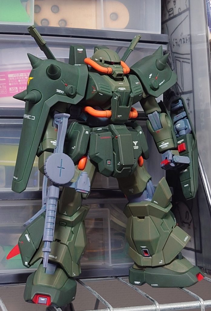 つや消しトップコートを吹きました。この後ドライブラシやフィルタリング等で少し汚して完成としたのですが、振り返ってみるとこの辺位で留めて置いた方が良かったかもしれませんね😅まぁ、これも良い経験という事で。。