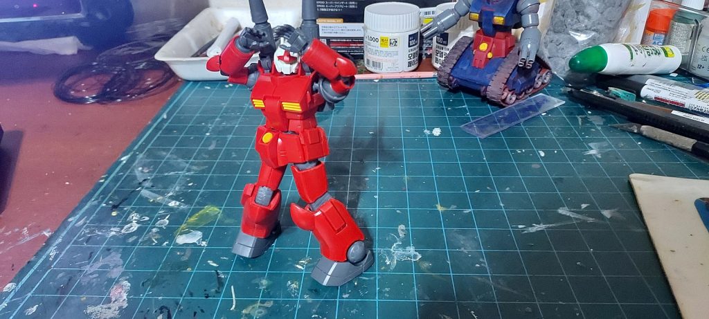 筆で塗ったガンキャノン作りました–2枚目/制作者：@aaaa26448239185