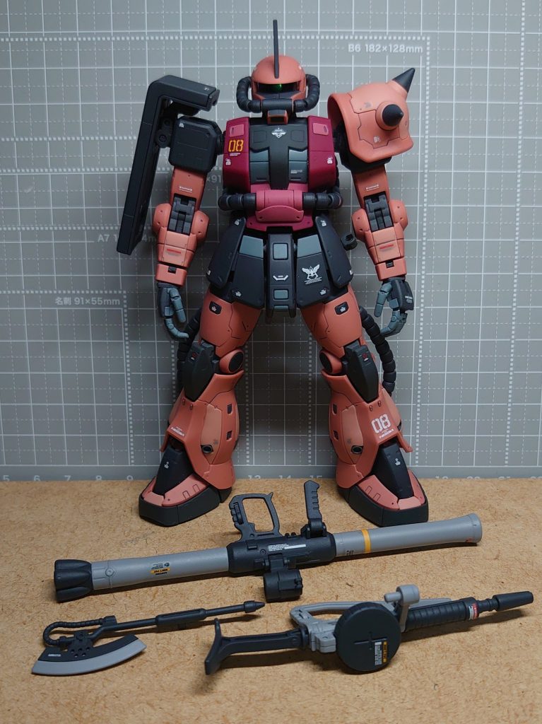 RGは 改造派の自分には触る箇所がないので 今回は色変だけです。