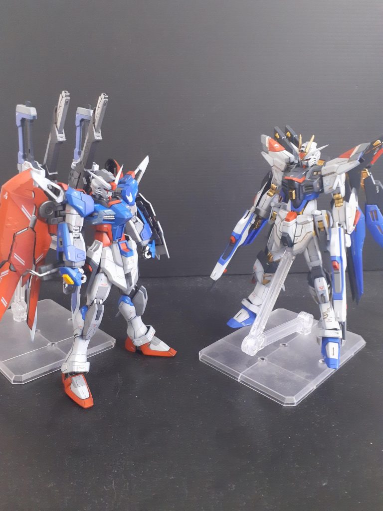 最後に二式とデスティニーシルエット装備の2ショットです　ご覧いただきありがとうございました！