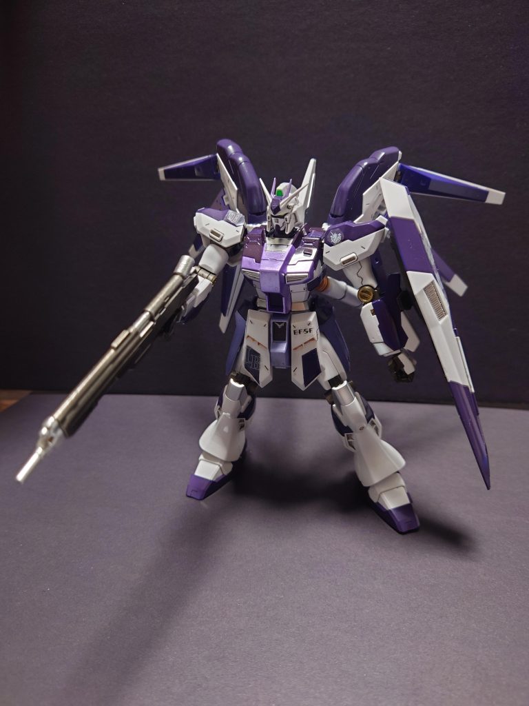 写真じゃわかりにくいですが微妙に紫の色を変えて塗り分けています