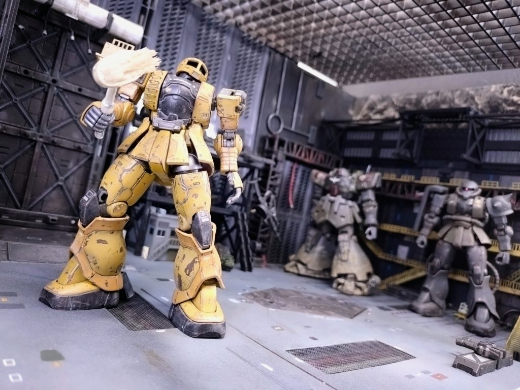 格納庫ジオラマ　-ZEON Side-