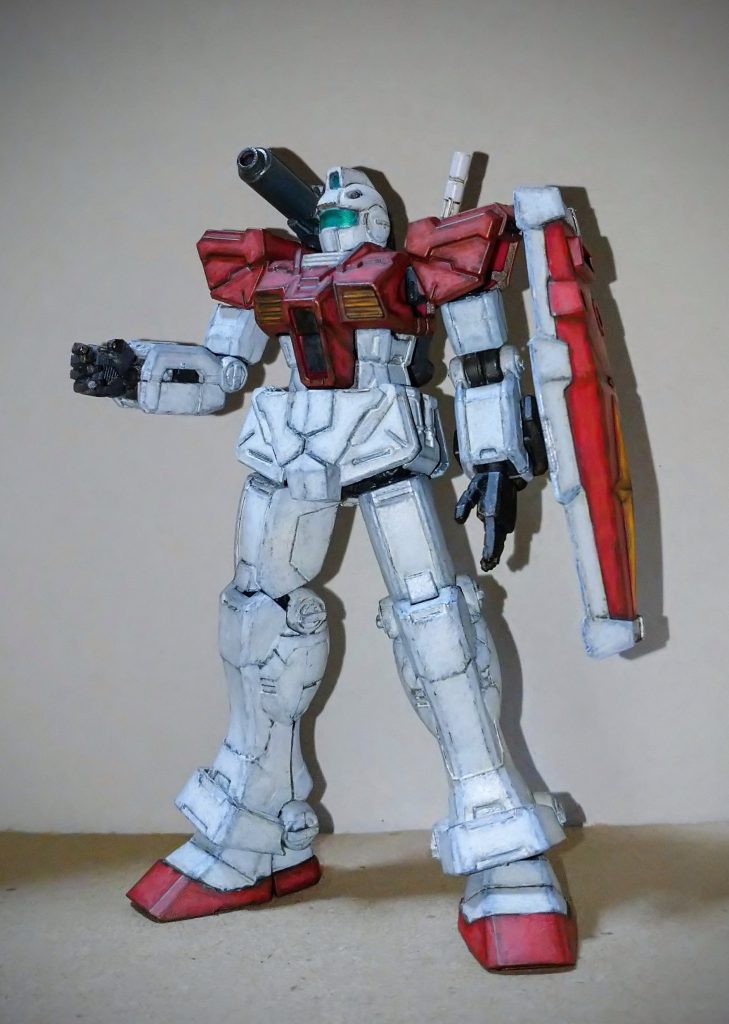 ジムキャノンといえばこのポーズは外せないのでやっておきました。😆