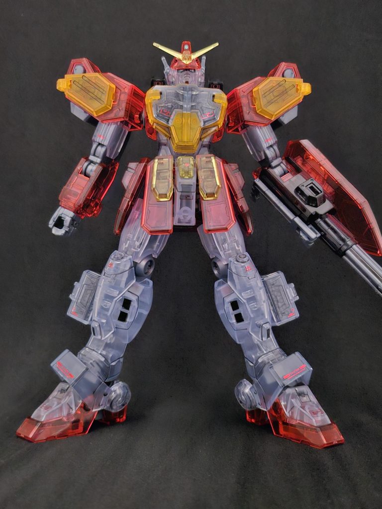 前面。裏側のスミイレが良く見えます。猿顔防止で赤いパーツをシルバーで塗ってます。