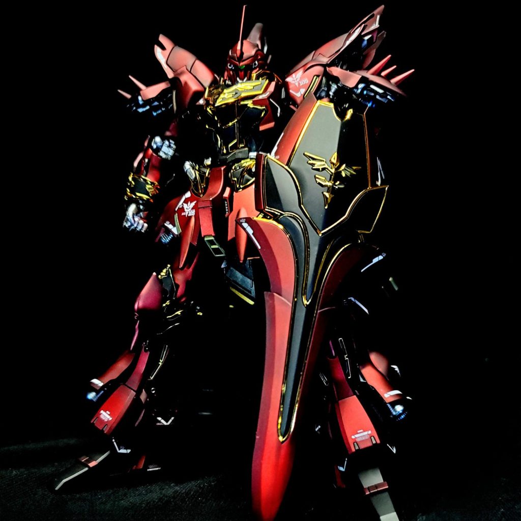 BB戦士 SDシナンジュ 全塗装 完成品 マッドキャンディ仕上げ