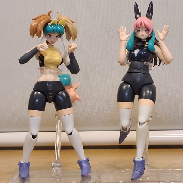 ういにんぐふみな & すーぱーふみな、はいぱーギャン子のミキシング中です。(;´д｀)なんか説明クサいのぉ。。。ヘッドは30MSやメガミデバイス、ラムちゃんのキットを使用。塗装を予定してますが、肌色面積が増えるので削除されないようにガンバります！汗(;´д｀)じゃあ塗るなっつーの！（1枚目）