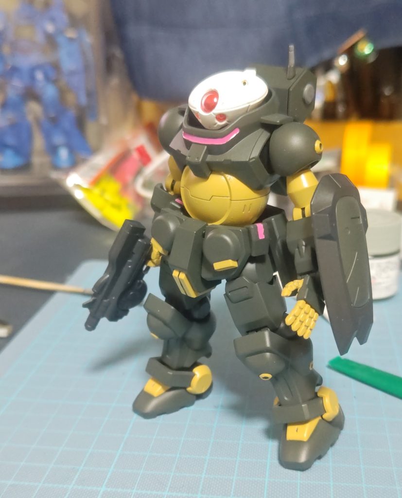 全塗装後のデカール＆ウェザリング前の一枚発見しました。これはこれでカワイイ