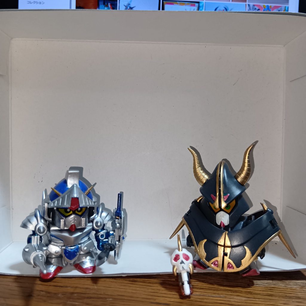 ライバルのナイトガンダムと一緒に撮影📷