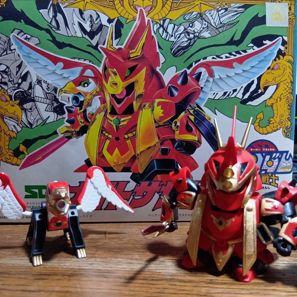 たしか、『外伝ジークジオン編』でキット化されたのは、・ナイトガンダム・バーサルナイトガンダム（ノーマル、DX）・アルガスナイトZ・サタンガンダムと、このナイトサザビーだったと思います。