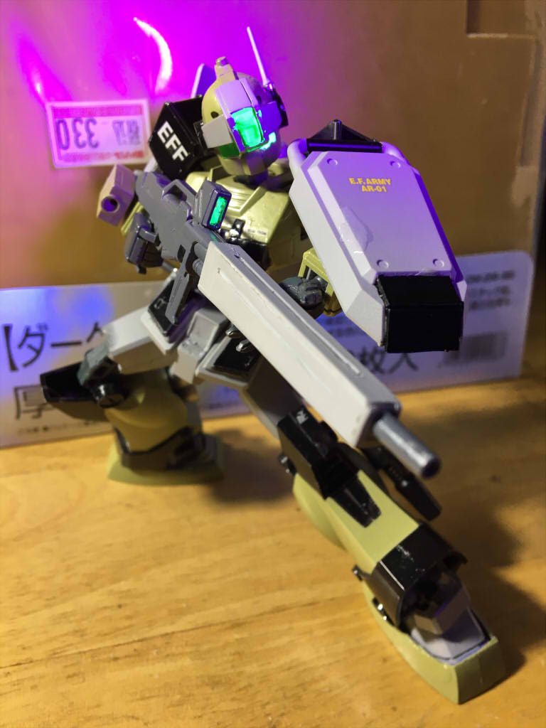 旧キット1/144×EG RGM-79 ジムスナイパーカスタム(ホワイト