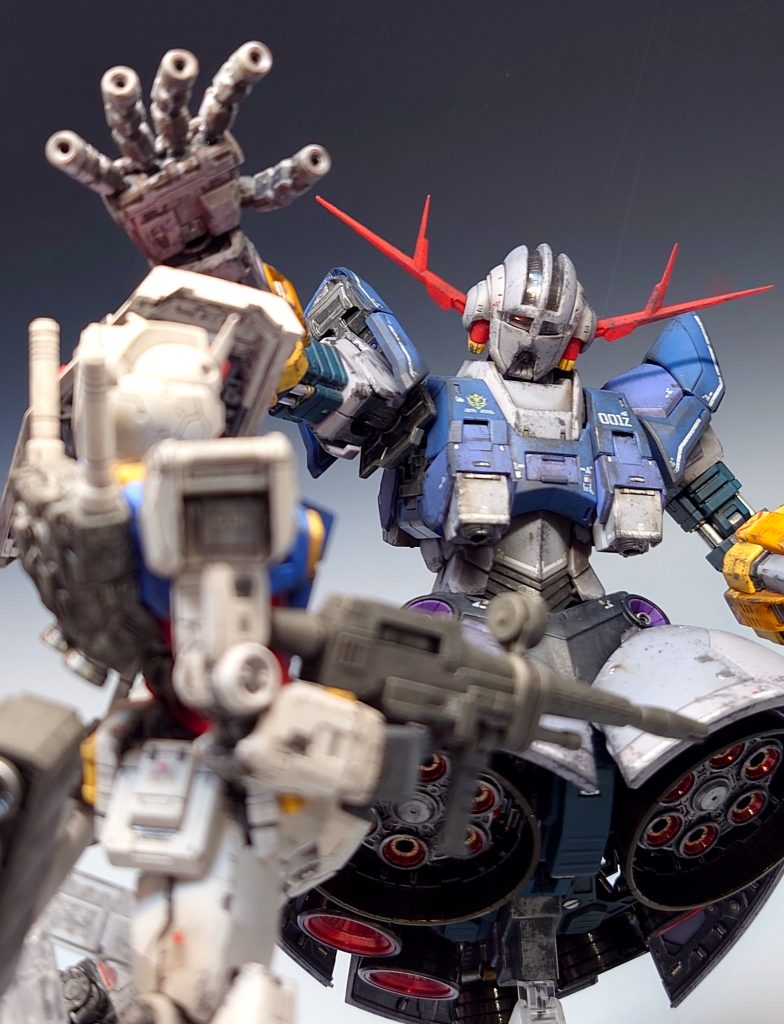 RG GUNDAM & ZEONG–3枚目/制作者：@12gugu0707