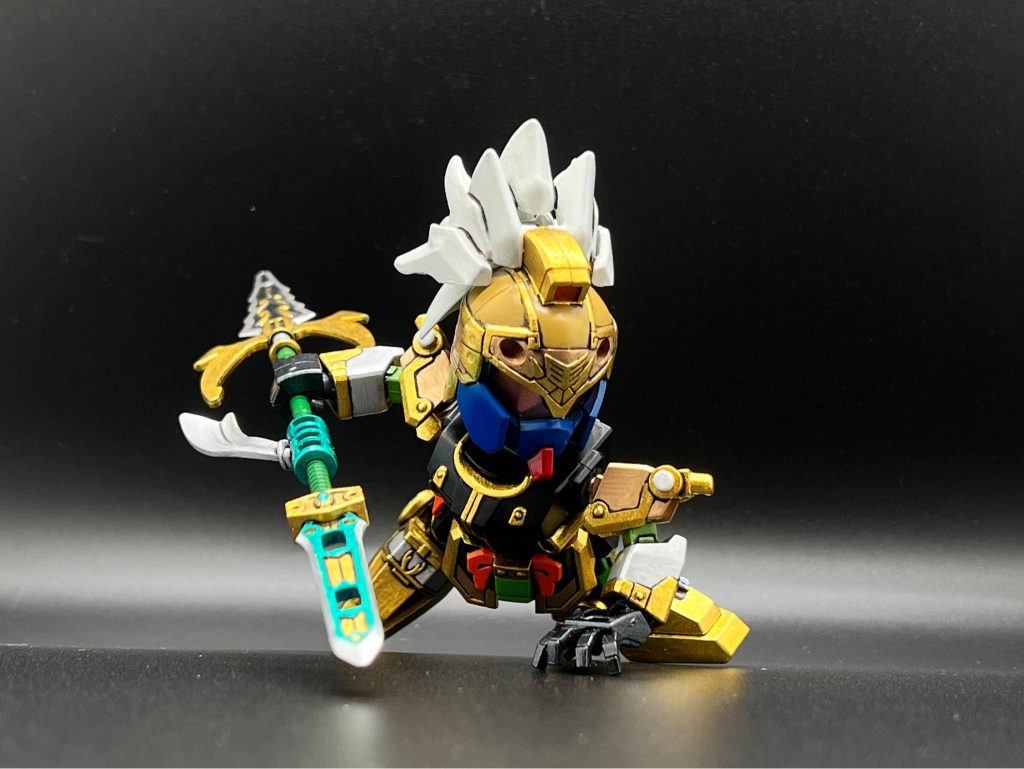 筆塗り全塗装 SDガンダム三国伝 – 馬超ブルーディスティニー (真三國無雙color ver.)–3枚目/制作者：KaTim