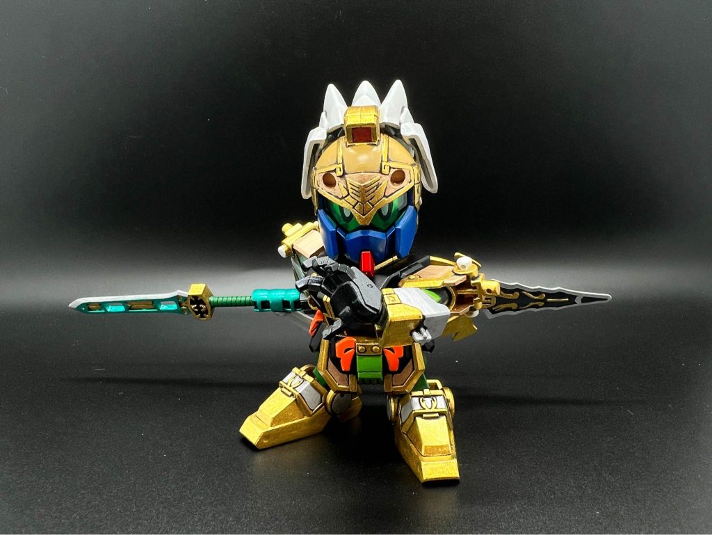 筆塗り全塗装 SDガンダム三国伝 – 馬超ブルーディスティニー (真三國無雙color ver.)–2枚目/制作者：KaTim