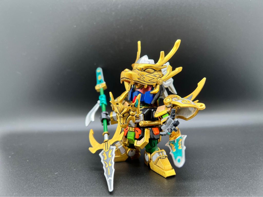 筆塗り全塗装 SDガンダム三国伝 – 馬超ブルーディスティニー (真三國無雙color ver.)–4枚目/制作者：KaTim