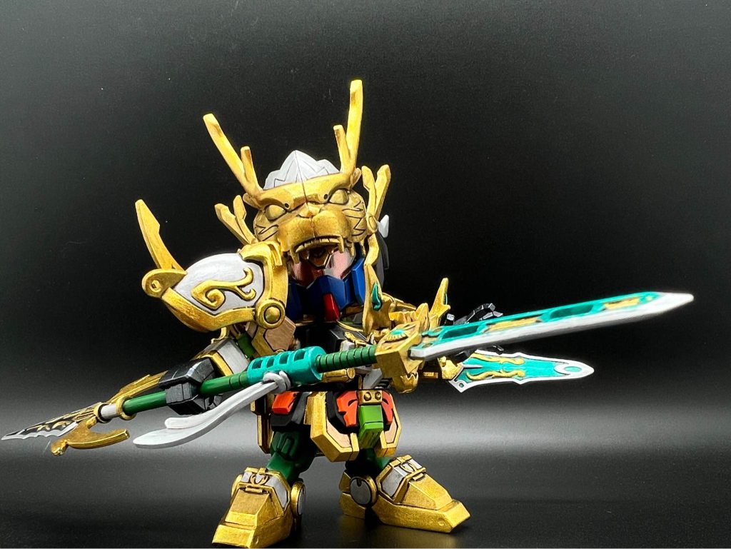 筆塗り全塗装 SDガンダム三国伝 – 馬超ブルーディスティニー (真三國無雙color ver.)–7枚目/制作者：KaTim