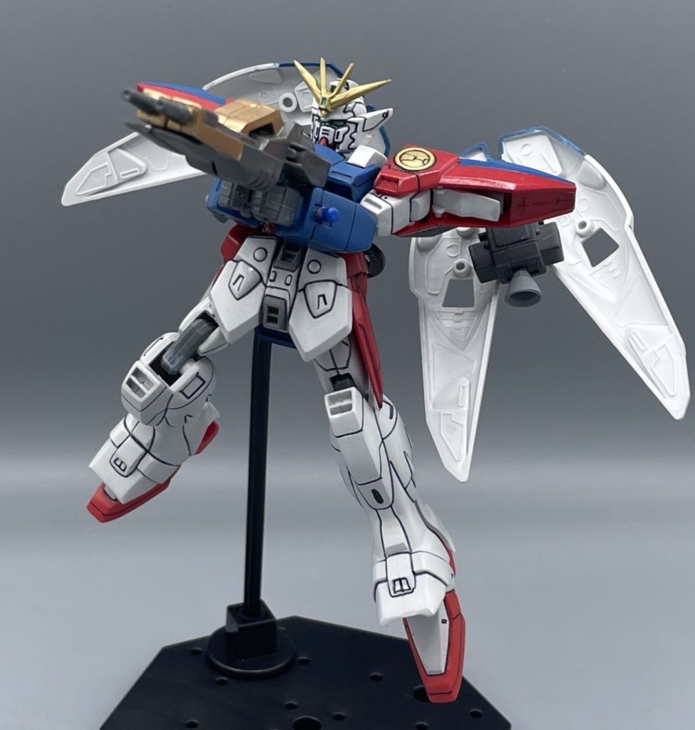 俺は・・・!死なないッ!!! ファイナル・シューティング!!!自らの命でさえ道具のように軽んじてきたヒイロが、生きることの意味を見出した最終話。大気圏内に突入しながら放つ最後のツインバスターライフルによって、地球の防衛に成功します。