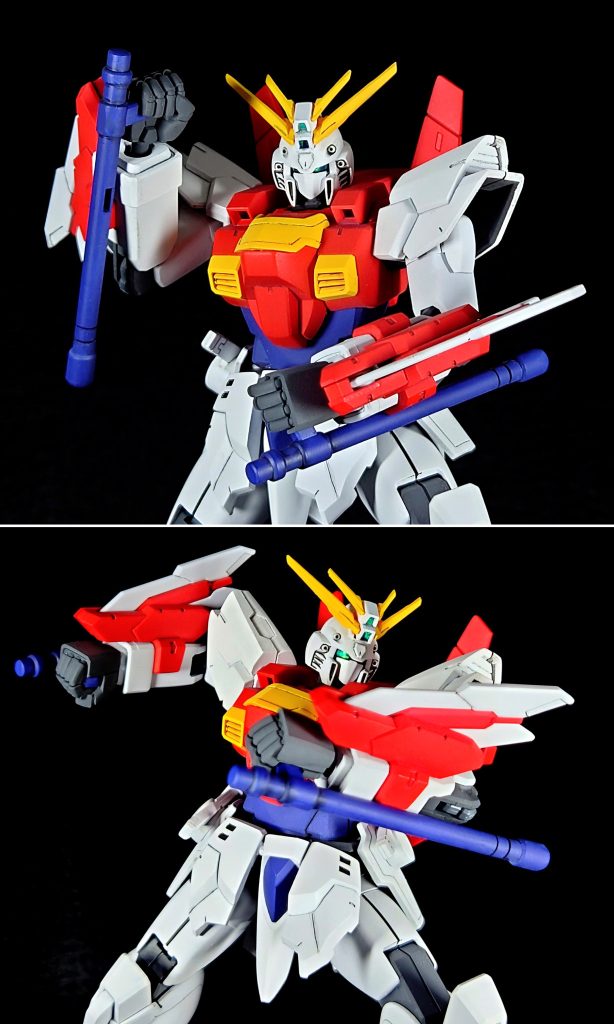 ビームトンファーユニコーンのビームトンファーと異なりちゃんとしたトンファーです。ビームを出していない状態でも攻防一体の武器として機能するようなのでかなり良い武装だと思います。