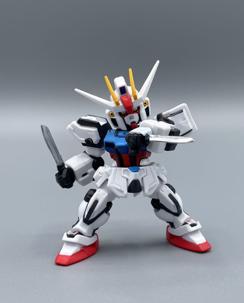 武器は…!これだけかッ!! 准将はナイフを抜いてからが本番みたいなところある。アーマーシュナイダーは武器セットに付属します。刃部分は銀に塗装しています。