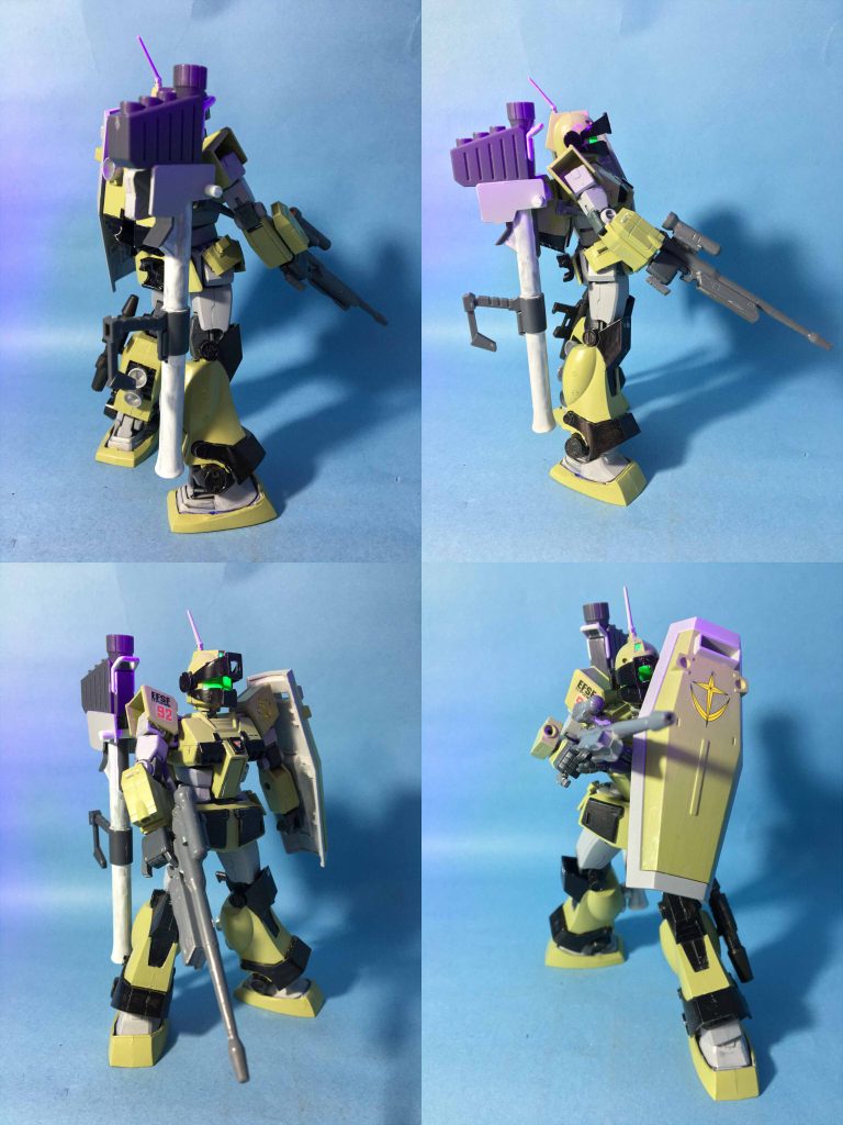 ライフル持ち・各アングル+ライフル構える