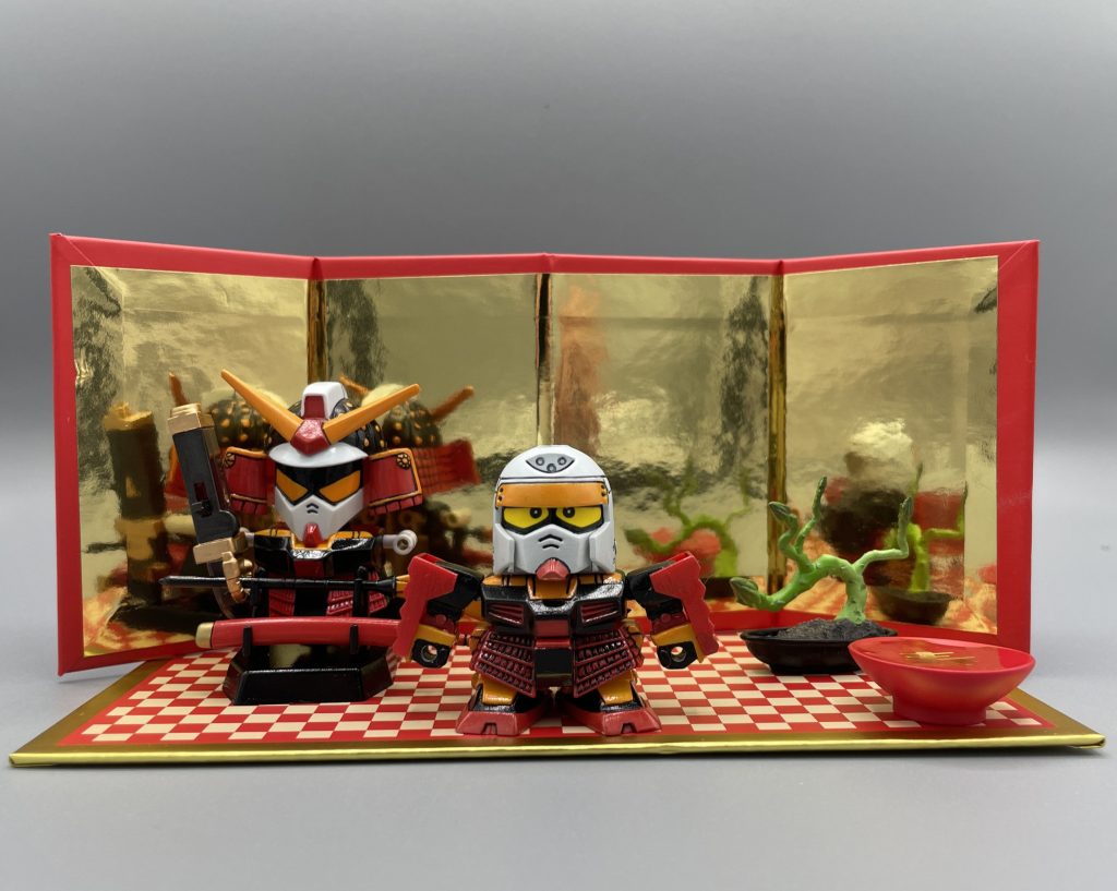 武者備え　大好きな百均やカプセルトイのアイテムと一緒に