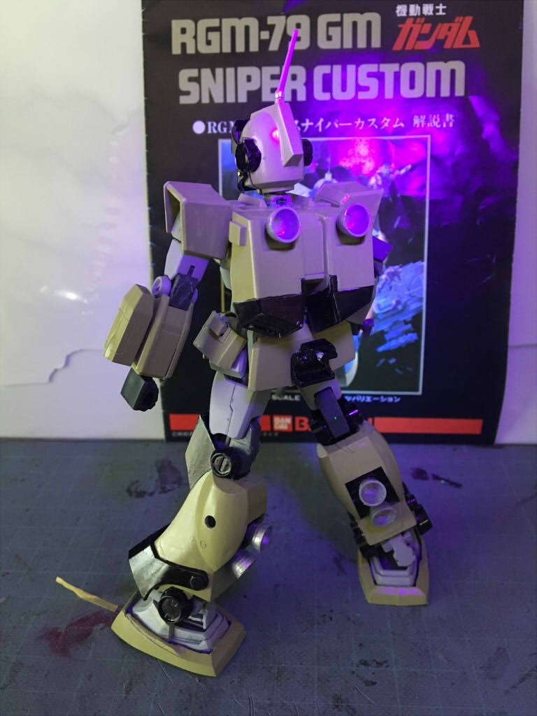 旧キット1/144×EG RGM-79 ジムスナイパーカスタム(EG RGM-79 GM SNIPER CUSTOM)–4枚目/制作者：enarin