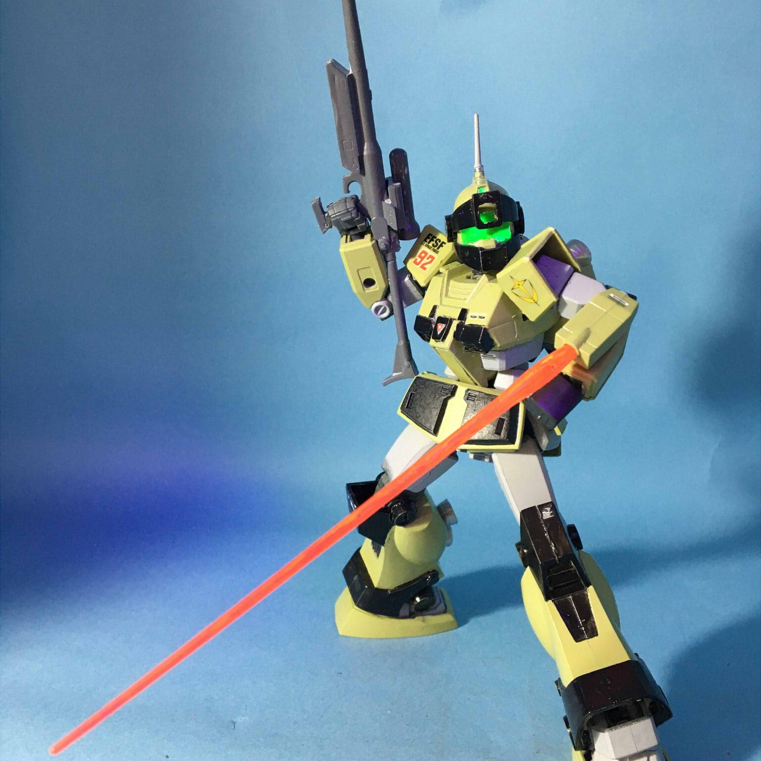 旧キット1/144×EG RGM-79 ジムスナイパーカスタム(EG RGM-79 GM SNIPER CUSTOM)｜enarinさんの ...