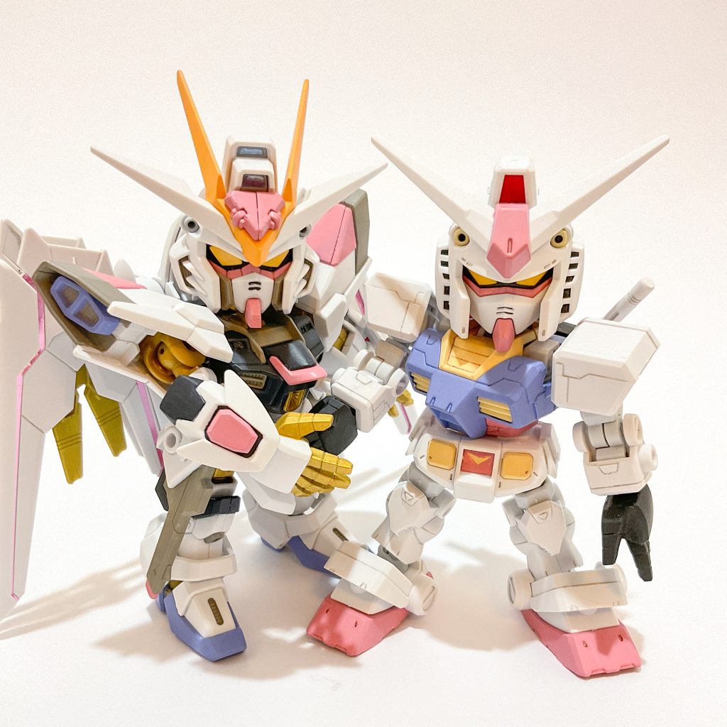 歴代ガンダム映画興行収入1位と2位作品の主役機の豪華共演。・・・と書くつもりでしたが、めぐりあい宇宙はジークアクス Beginningに抜かれてしまいましたね。心なしかガンダムも寂しそうです。