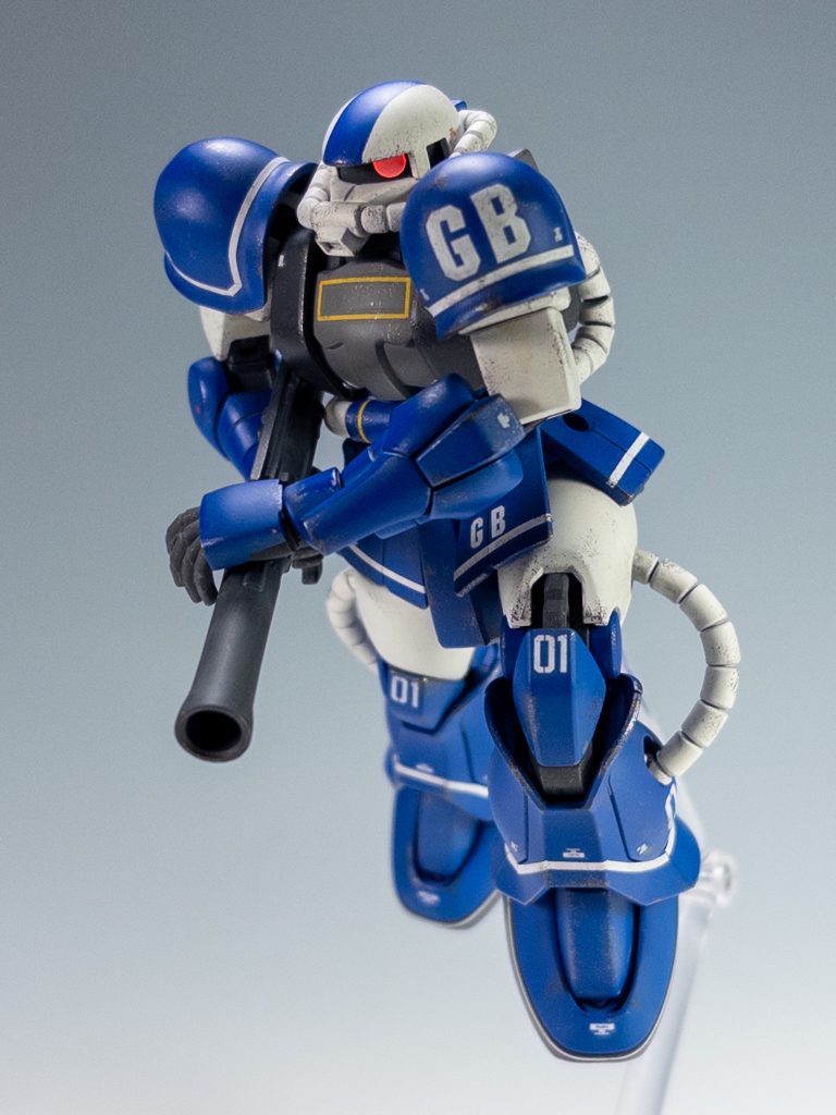 バズーカ装備で突進!GBマーク、ちょっとデカかったかもしれません(笑)GBなんの略なんですかね?