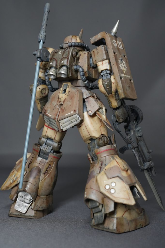『HG 高機動型ザク地上用（エグバ機）』でウェザリング練習–3枚目/制作者：bossboss