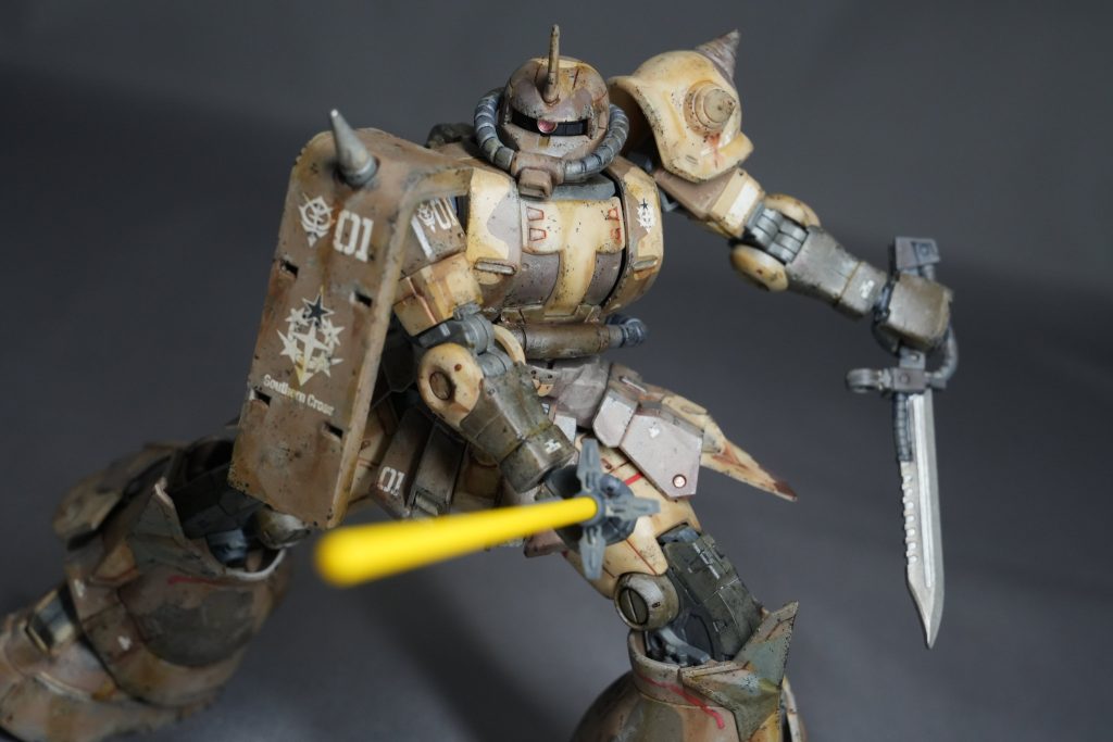 『HG 高機動型ザク地上用（エグバ機）』でウェザリング練習–8枚目/制作者：bossboss