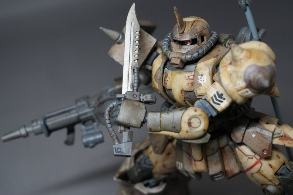 『HG 高機動型ザク地上用（エグバ機）』でウェザリング練習–4枚目/制作者：bossboss