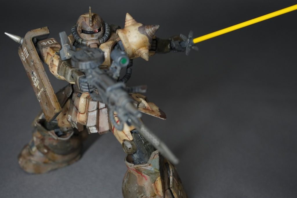 『HG 高機動型ザク地上用（エグバ機）』でウェザリング練習–6枚目/制作者：bossboss