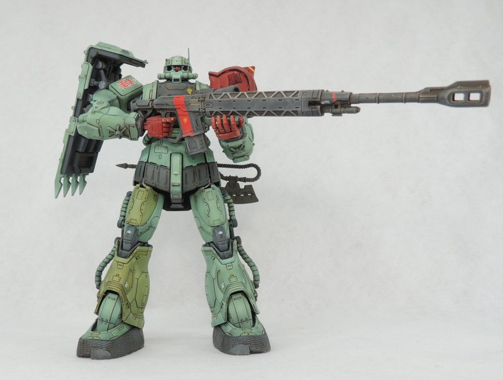 ■モノアイ以前はパーツに塗装して表現していましたが、もっと