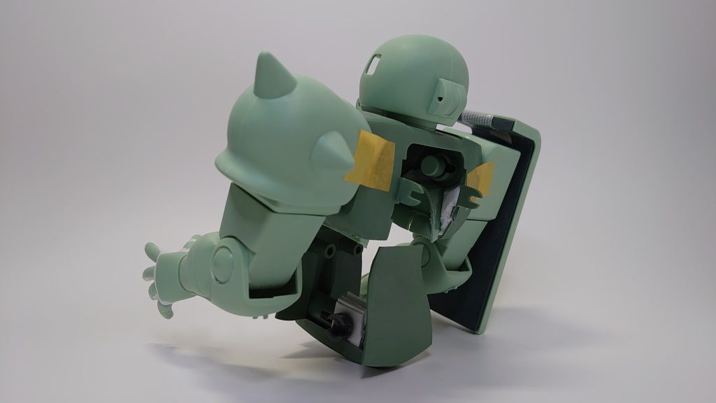 ザク改造作業終了時。