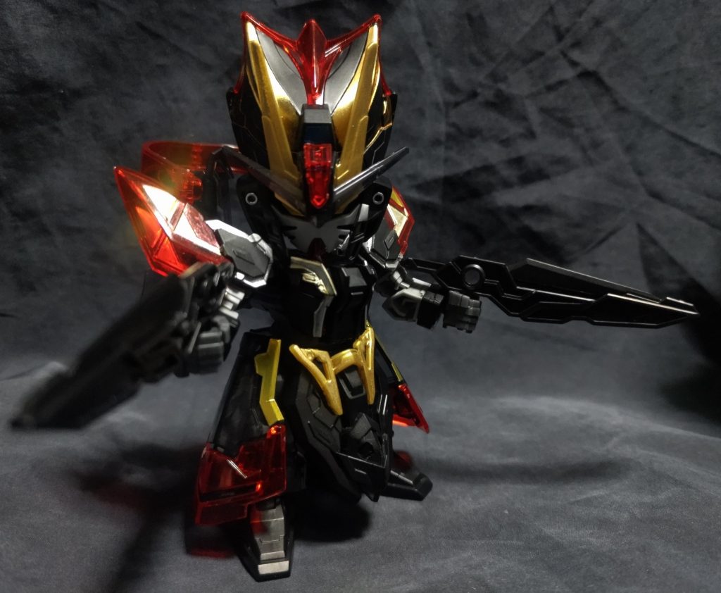 銃を構えて。以上です、お目汚し失礼しました。