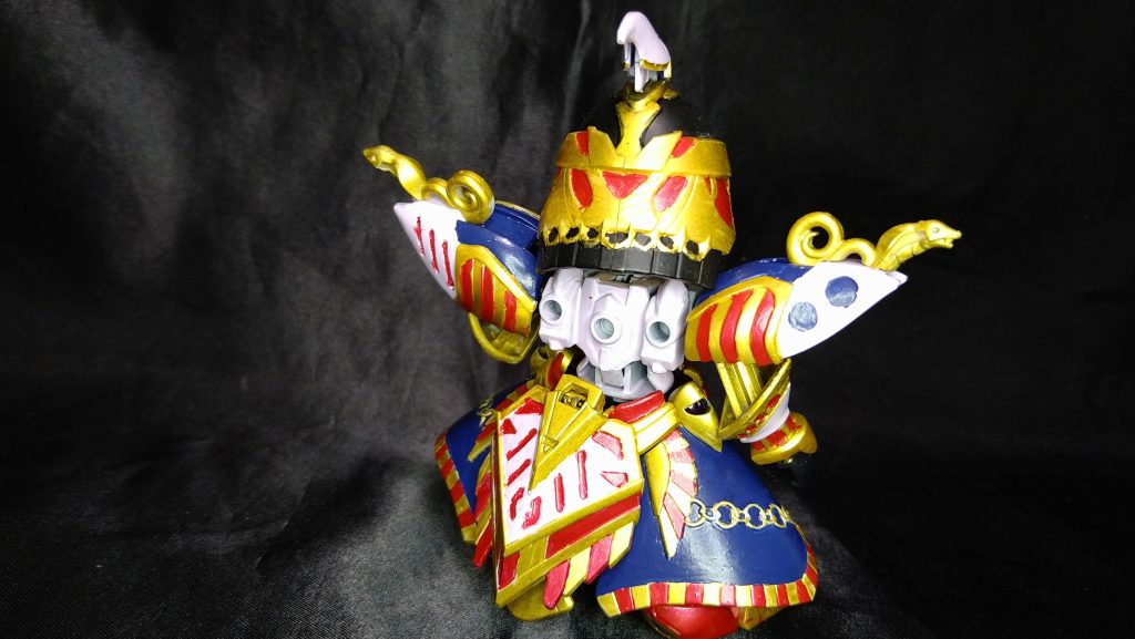 背中はやや誤魔化し塗り