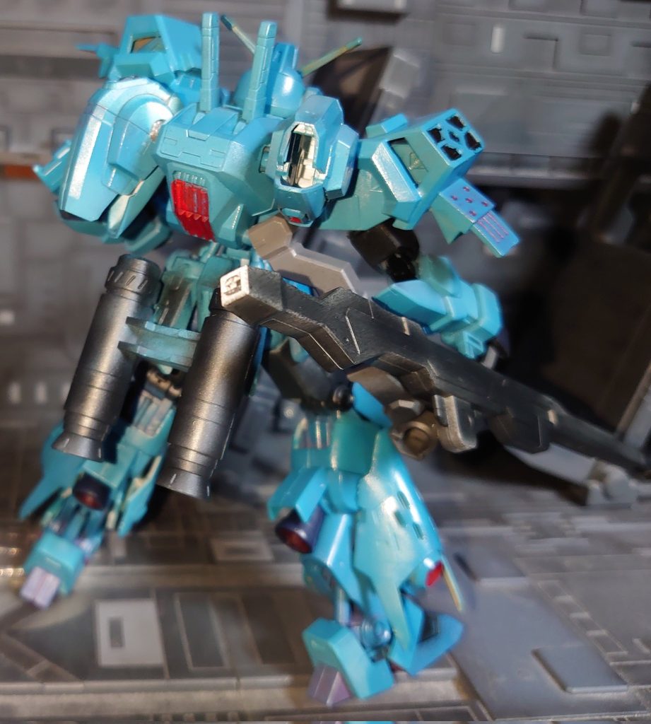 腰部にも追加ブースターユニット脚部は30MSのOP　このパーツはMSに使いやすいです