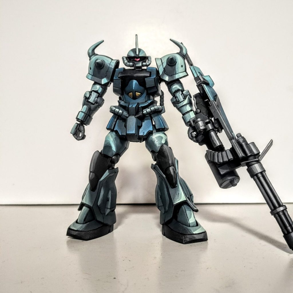 HGグフカスタムイラスト風塗装 グフカスタム イラスト風塗装｜@DAYZnoYAMADAさんのガンプラ作品