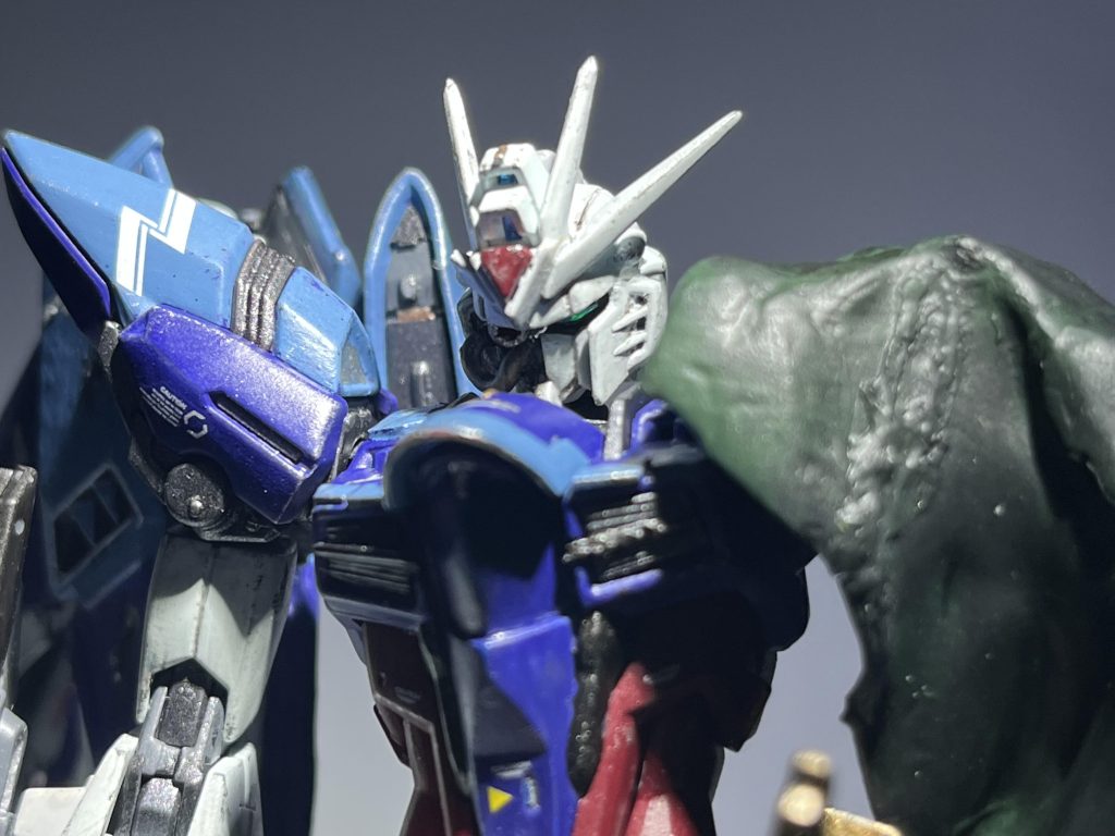 エクシアリペアって本当に罪深いガンダムですよね。あんなの男の子は誰もが好きになってまうやろ…お気に入りのガンプラがまた増えてしまいました笑 ご覧いただきありがとうございました。