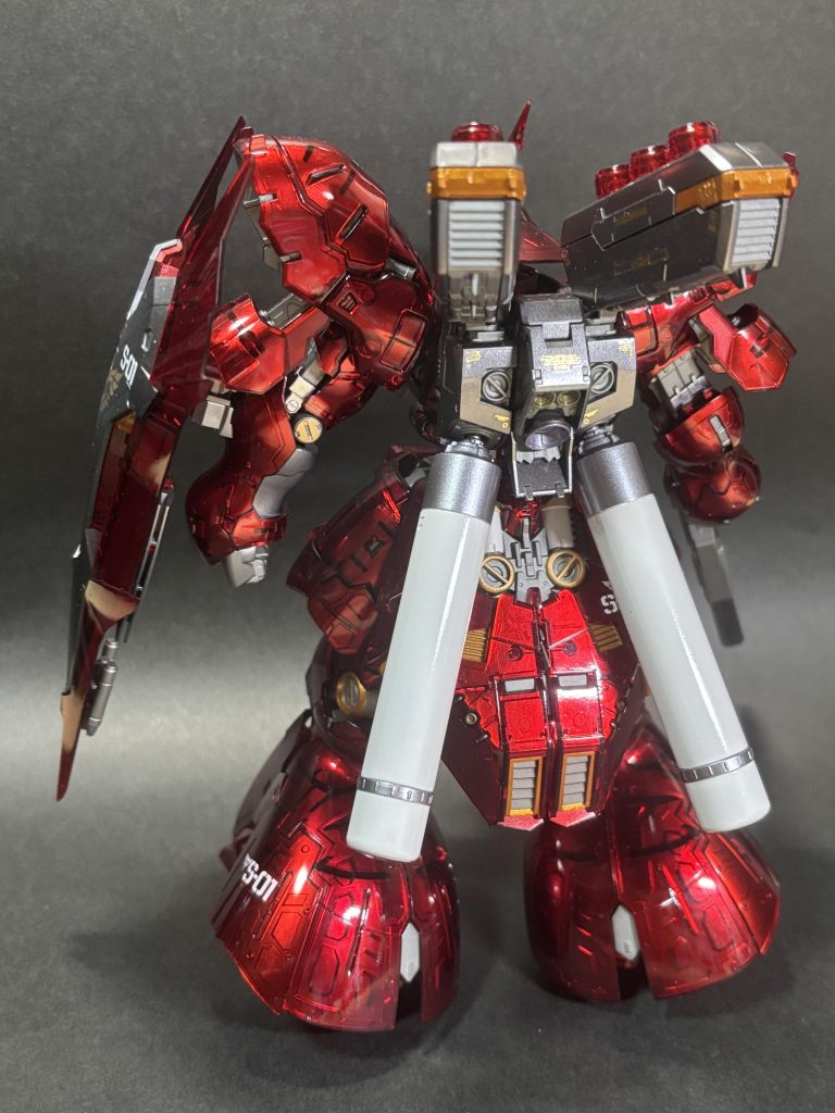 フレーム部分はタミヤのメタリックグレイで塗装