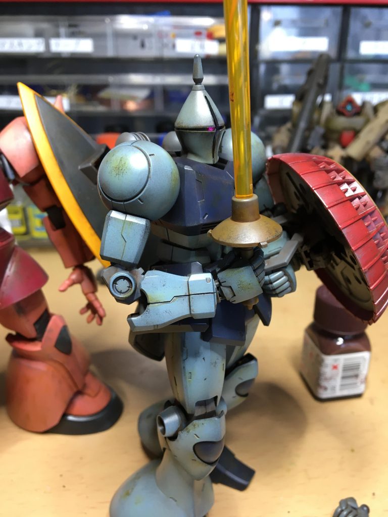 ＨG ギャン　汚し塗装–2枚目/制作者：ノシ