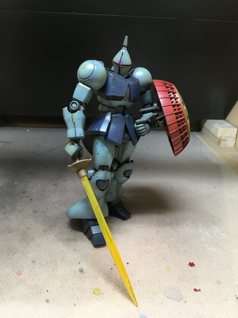 ＨG ギャン　汚し塗装–4枚目/制作者：ノシ